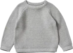 ALANA Pullover aus Strick mit Raglan-Ärmeln, grau, Gr. 122