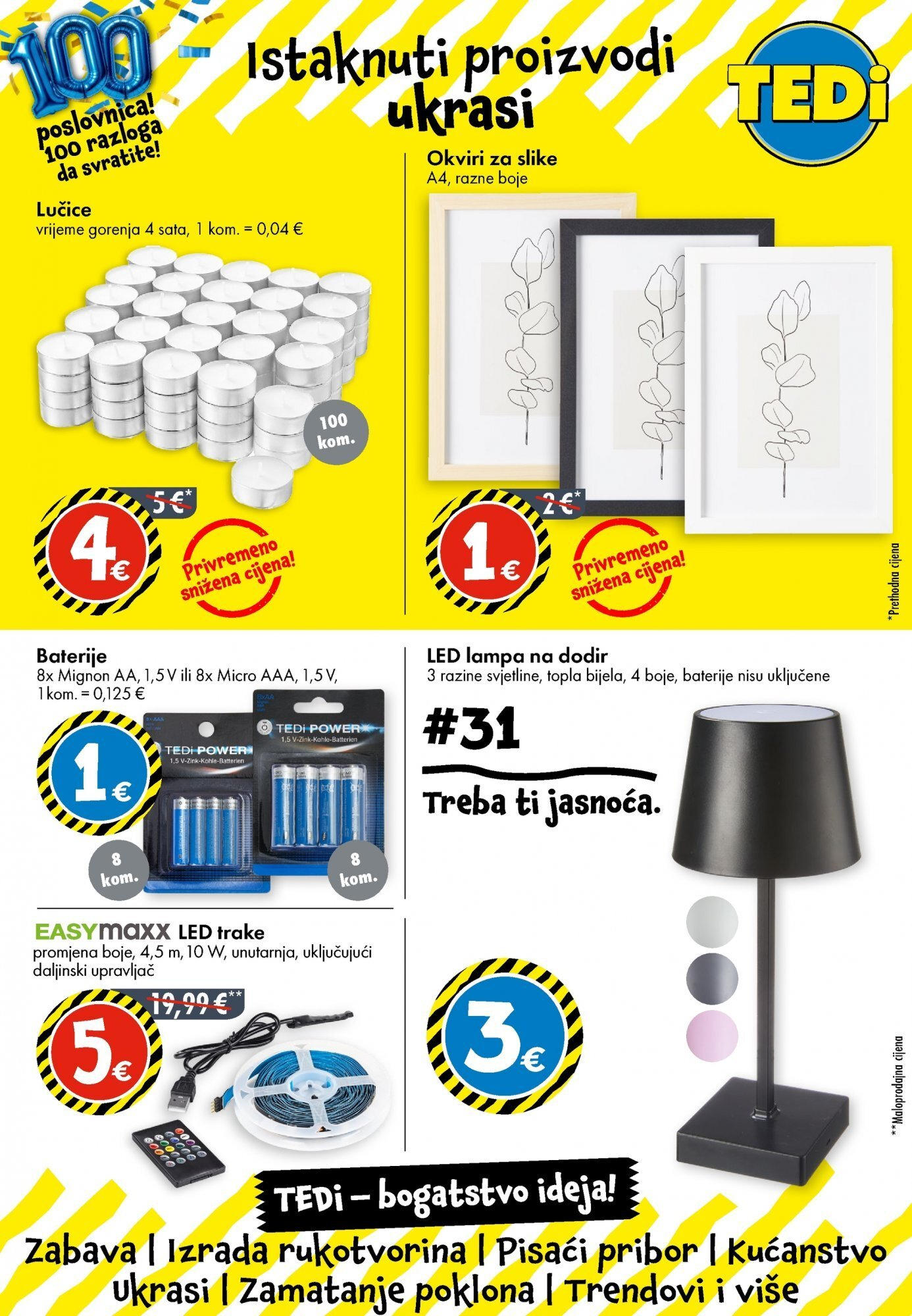 TEDi - TEDi katalog do 06.09.2025 novi od 30.08.2025 na listanje > letak digitalni | Stranica: 15 | Proizvodi: Baterije
