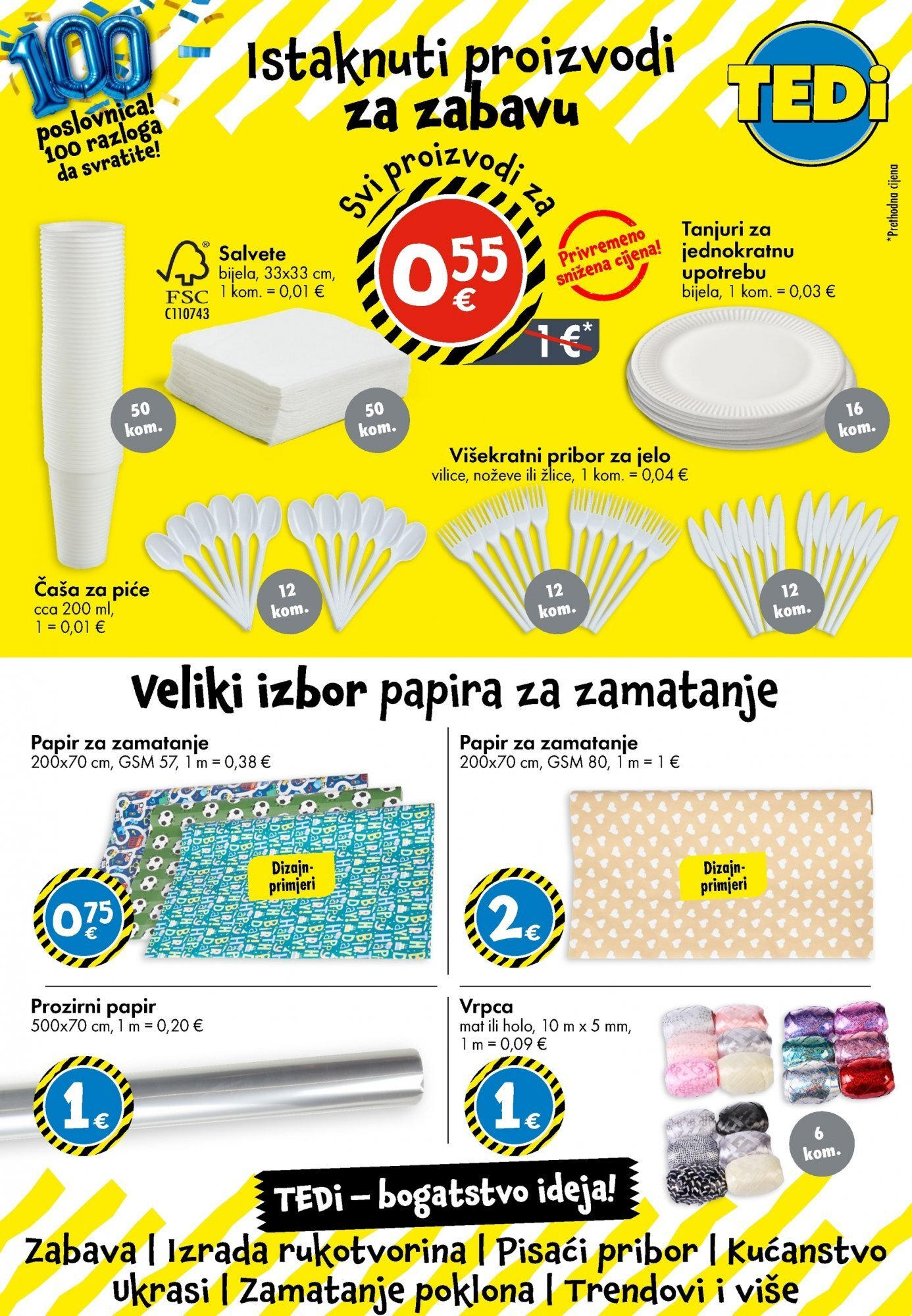 TEDi - TEDi katalog do 06.09.2025 novi od 30.08.2025 na listanje > letak digitalni | Stranica: 17 | Proizvodi: Salvete, Tanjuri, Pribor za jelo