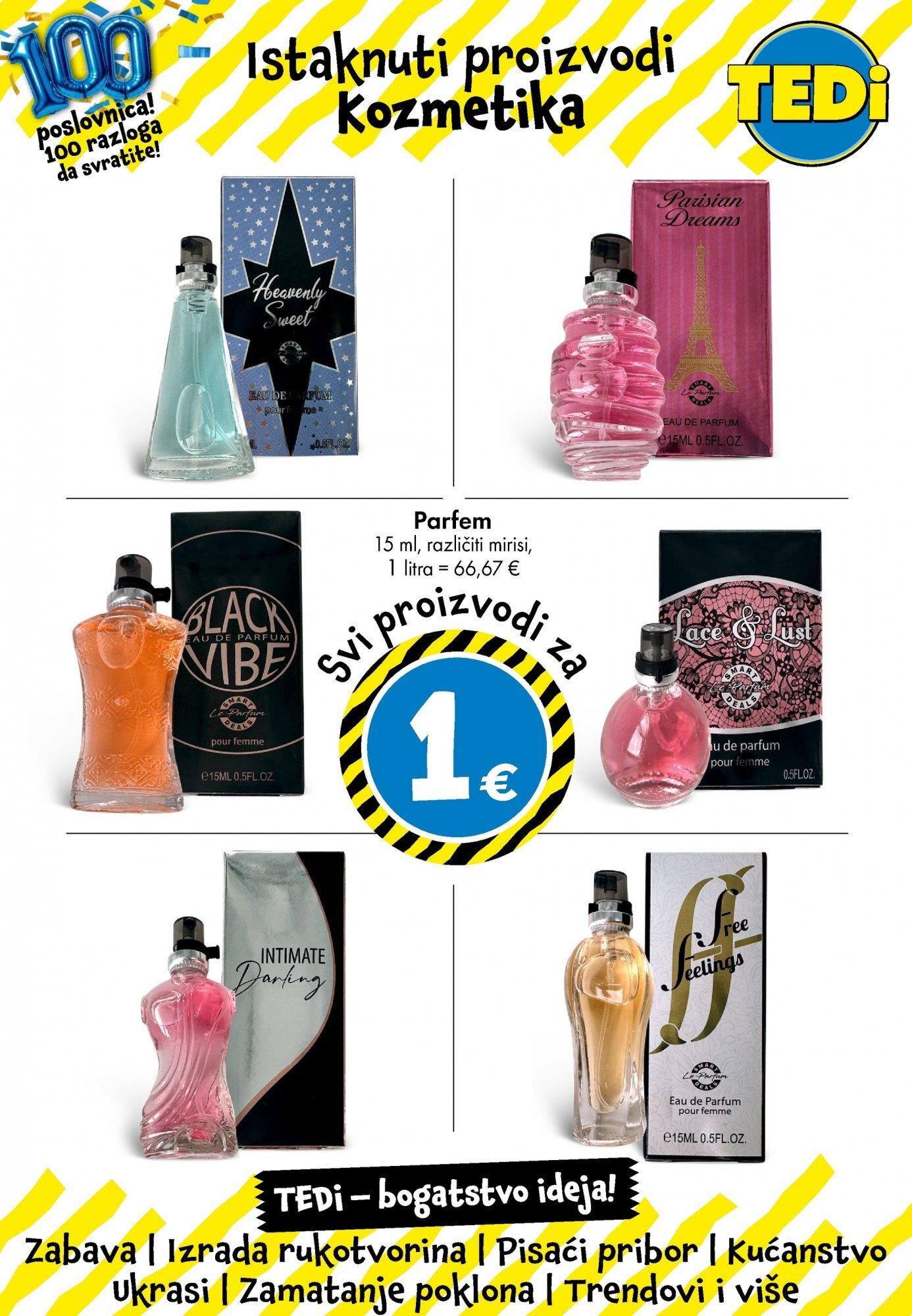 TEDi - TEDi katalog do 06.09.2025 novi od 30.08.2025 na listanje > letak digitalni | Stranica: 19 | Proizvodi: Parfem