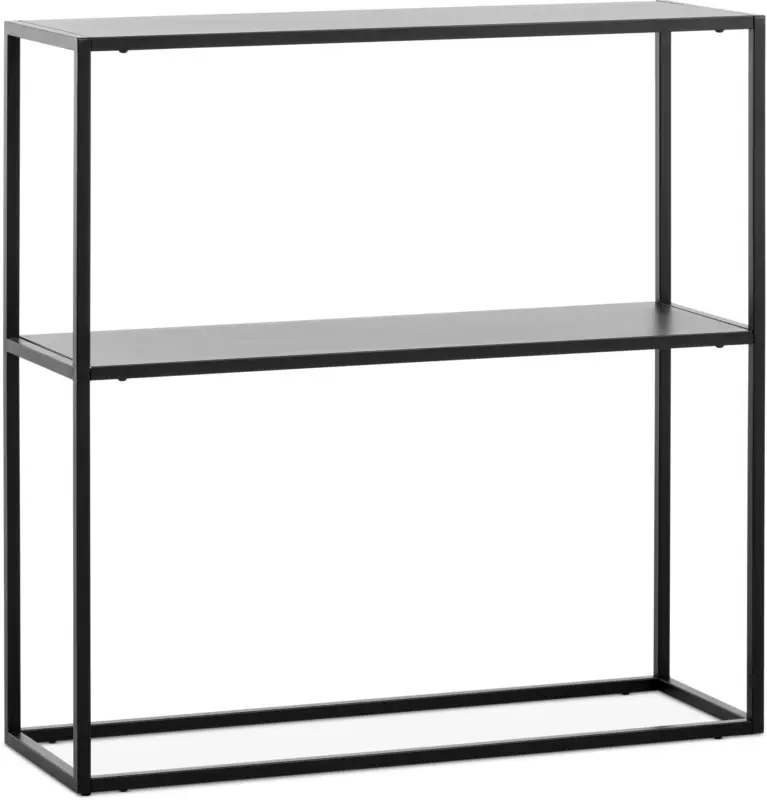 JYSK Конзолна маса VIRUM 26x80 с рафт черна