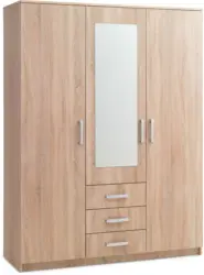 JYSK Гардероб VELLERUP 151x200 комби цвят светъл дъб