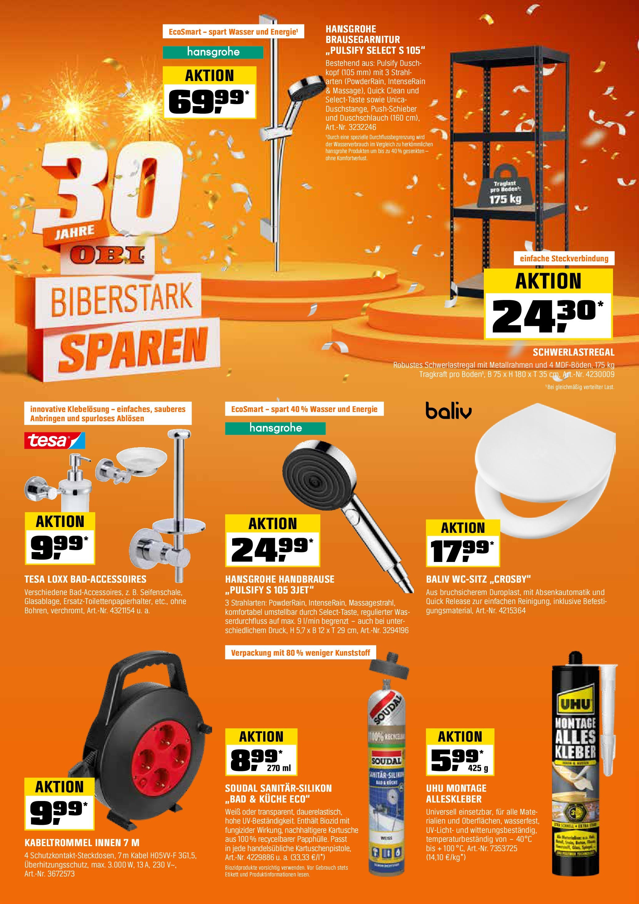 OBI Flugblatt (01.09.2025) || Aktuelle Angebote | Seite: 5 | Produkte: Wasser, Kabel OBI Flugblatt von 01.09.2025 - Aktuelle Angebote | Seite: 5 | Produkte: Wasser, Kabel