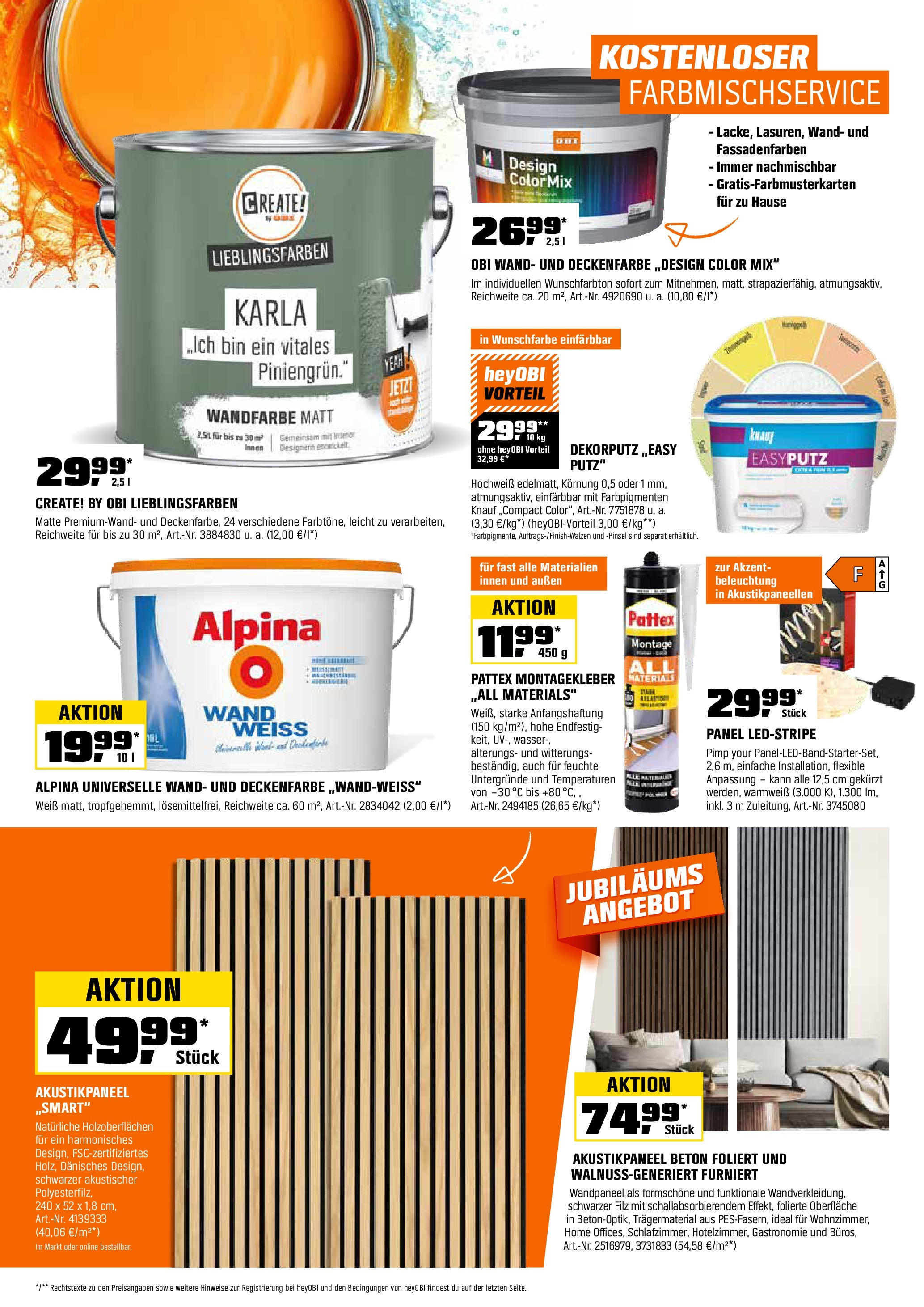 OBI Flugblatt (01.09.2025) || Aktuelle Angebote | Seite: 20 | Produkte: Wasser, Pinsel OBI Flugblatt von 01.09.2025 - Aktuelle Angebote | Seite: 20 | Produkte: Wasser, Pinsel