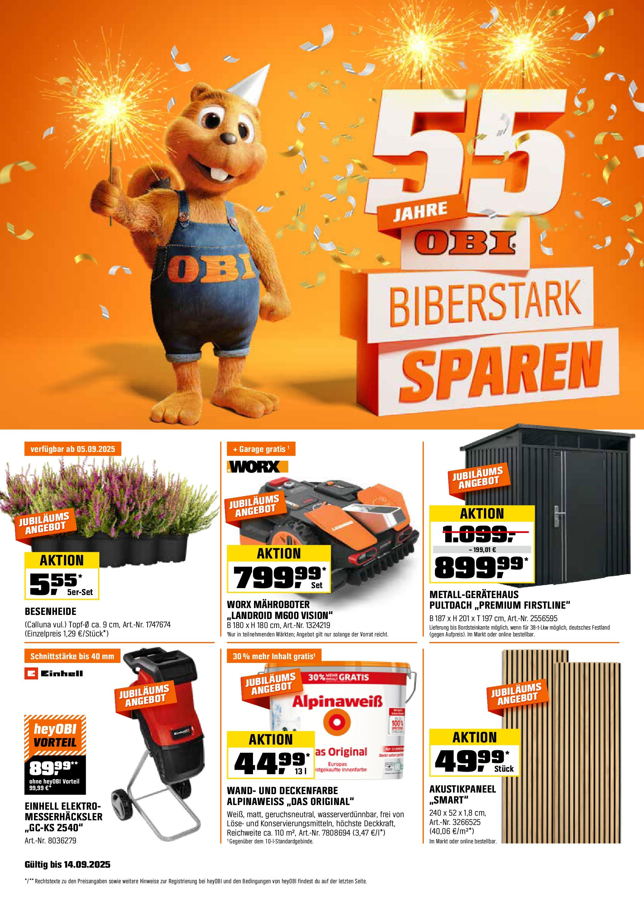 Obi Prospekt (ab 01.09.2025) zum Blättern | Seite: 1 Obi Prospekt (ab 01.09.2025) zum Blättern | Seite: 1