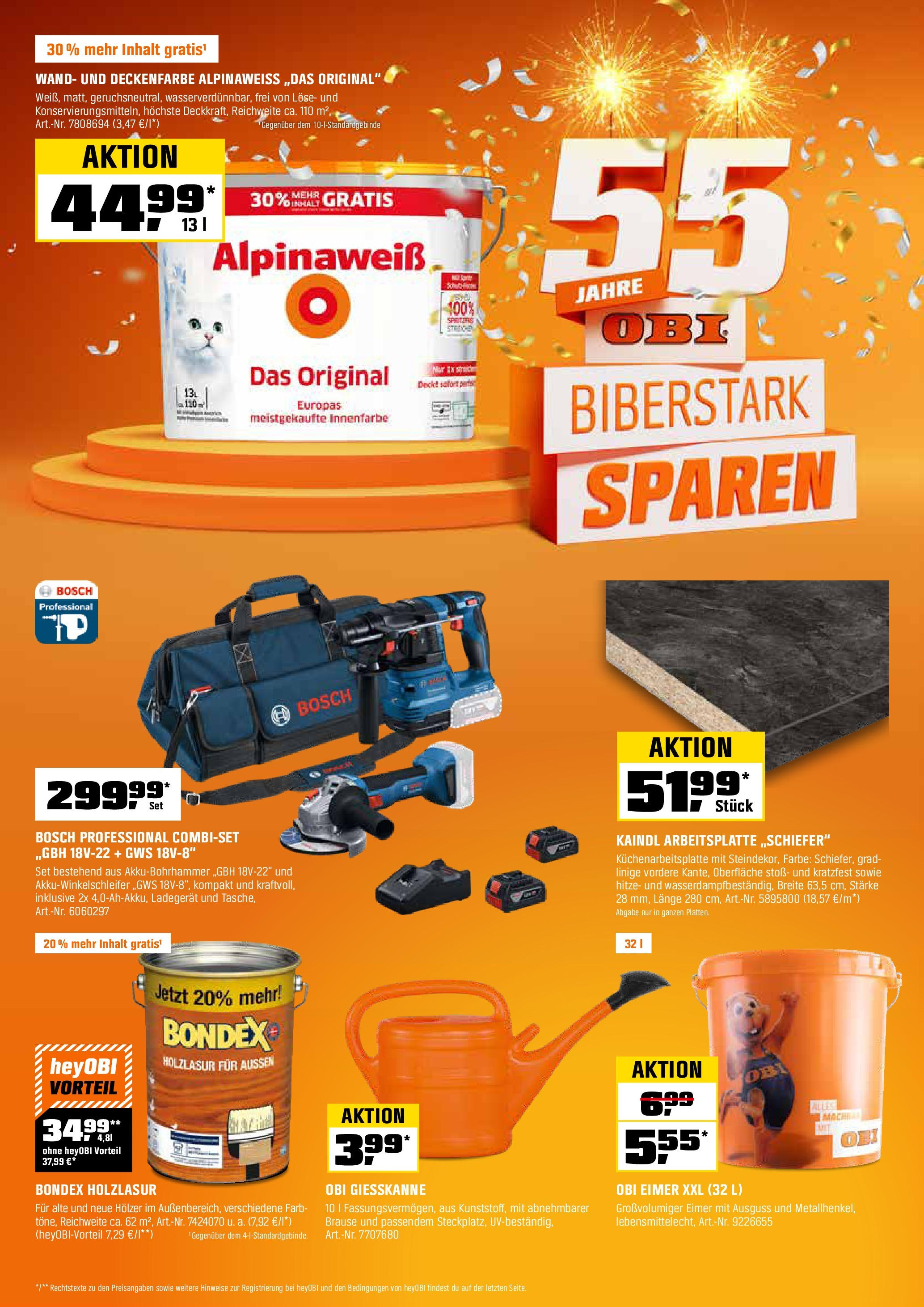 Obi Prospekt (ab 01.09.2025) zum Blättern | Seite: 2 | Produkte: Bosch, Ladegerät Obi Prospekt (ab 01.09.2025) zum Blättern | Seite: 2 | Produkte: Bosch, Ladegerät