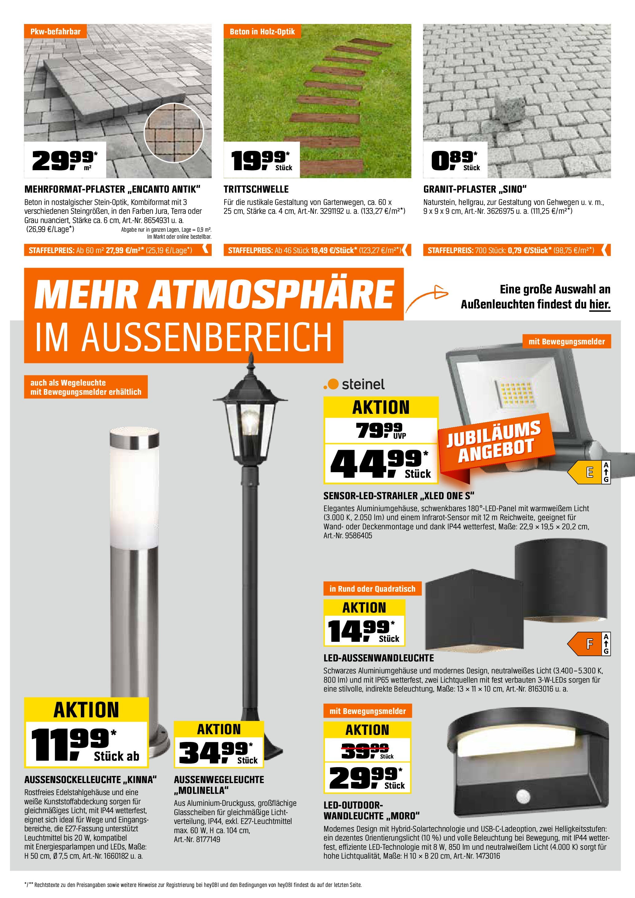 Obi Prospekt (ab 01.09.2025) zum Blättern | Seite: 17 | Produkte: Wandleuchte Obi Prospekt (ab 01.09.2025) zum Blättern | Seite: 17 | Produkte: Wandleuchte
