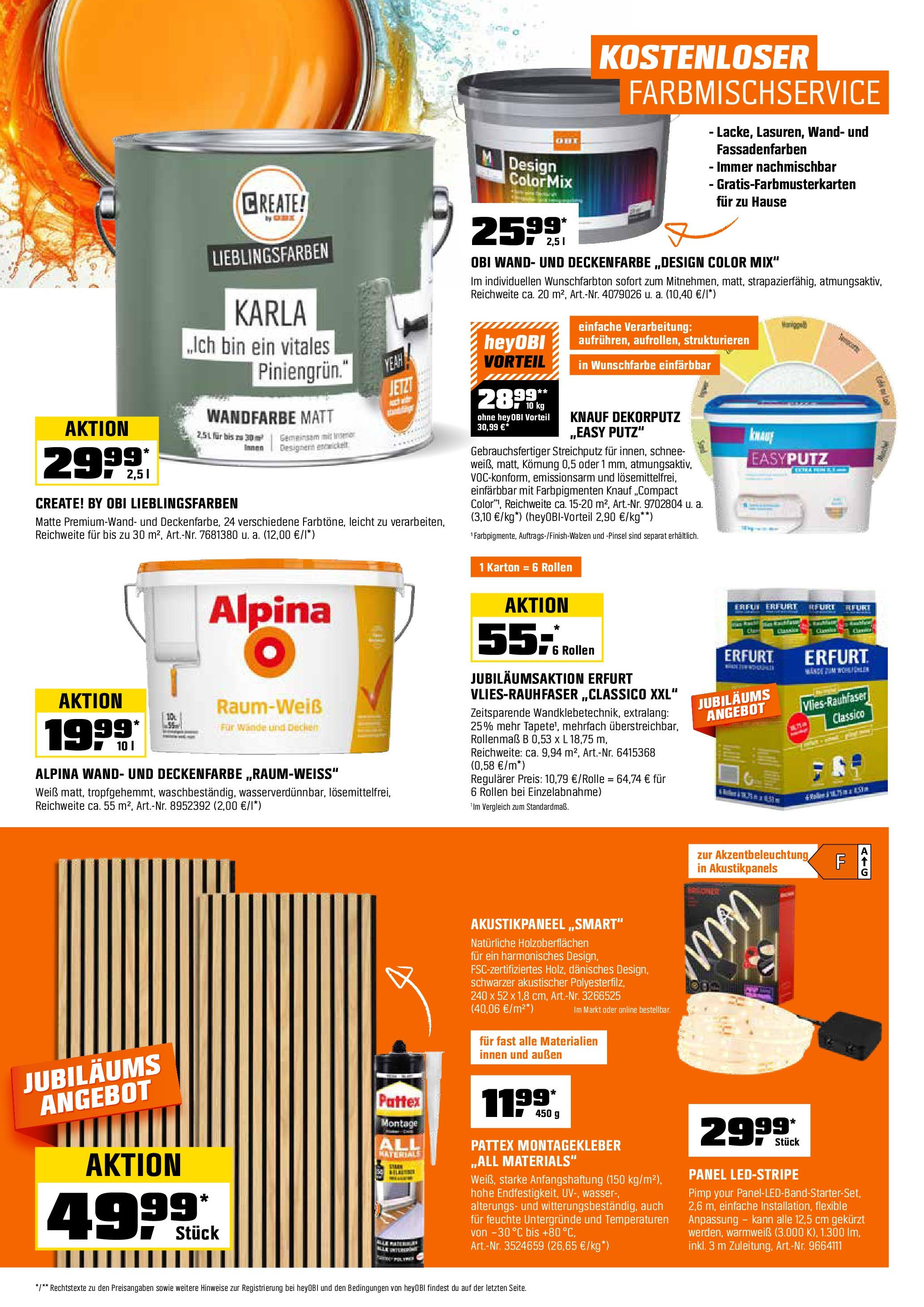 Obi Prospekt (ab 01.09.2025) zum Blättern | Seite: 20 | Produkte: Pinsel, Wandfarbe, Wasser Obi Prospekt (ab 01.09.2025) zum Blättern | Seite: 20 | Produkte: Pinsel, Wandfarbe, Wasser