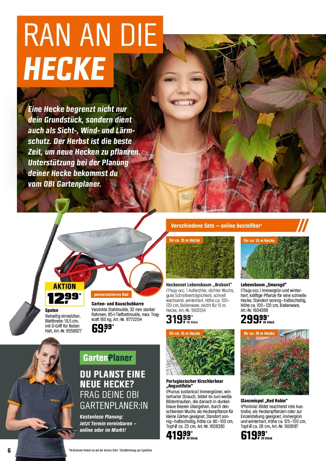 OBI: Herbstgartenmagazin von 31. August bis 18. Oktober 2025 - Prospekt seite 6