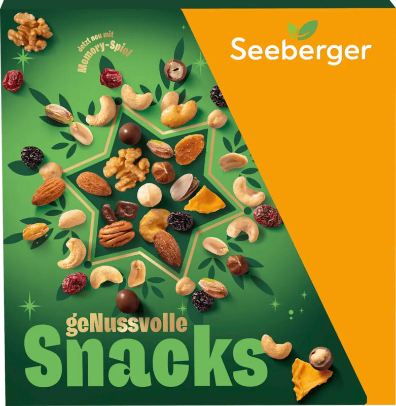 Seeberger Adventskalender 2025 - 24 geNUSSvolle Snacks