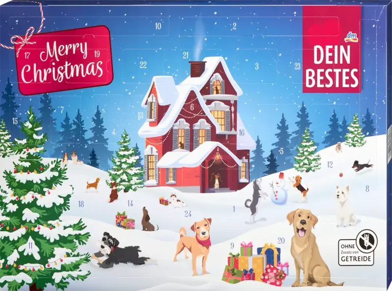 Dein Bestes Adventskalender 2025 - merry christmas für Hunde
