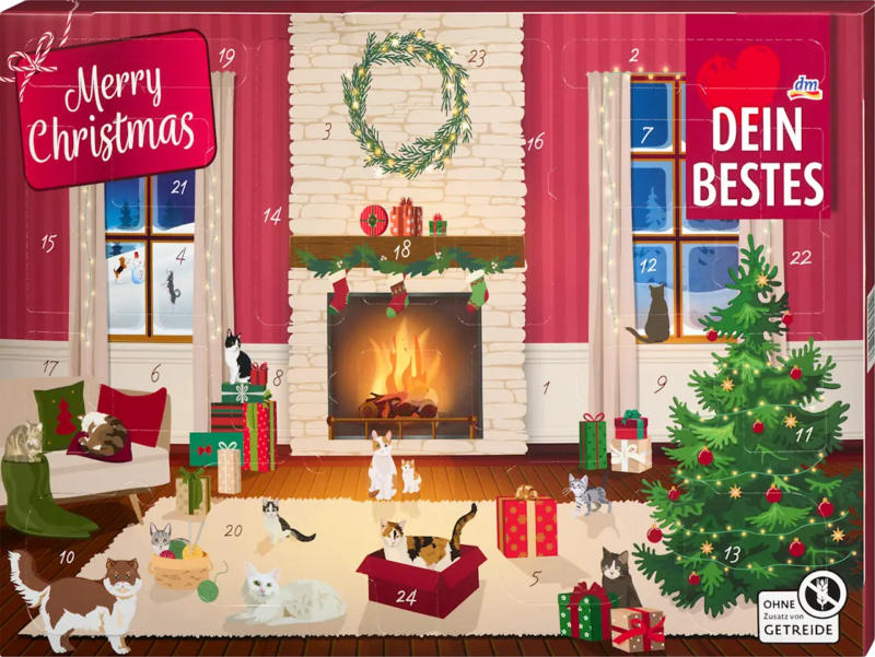 Dein Bestes Adventskalender 2025 - merry christmas für Katzen