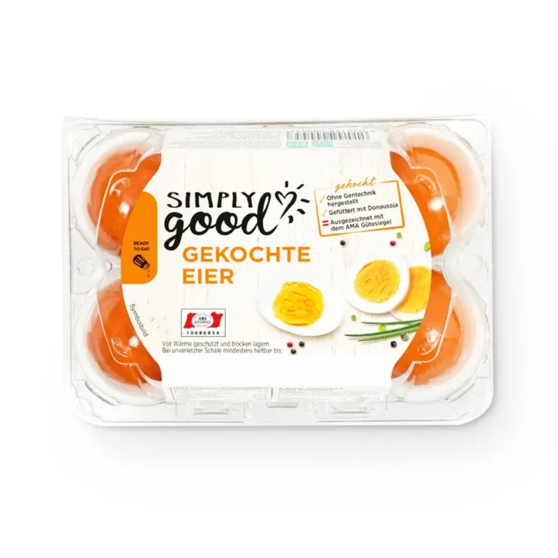 Simply Good gekochte Eier 6er