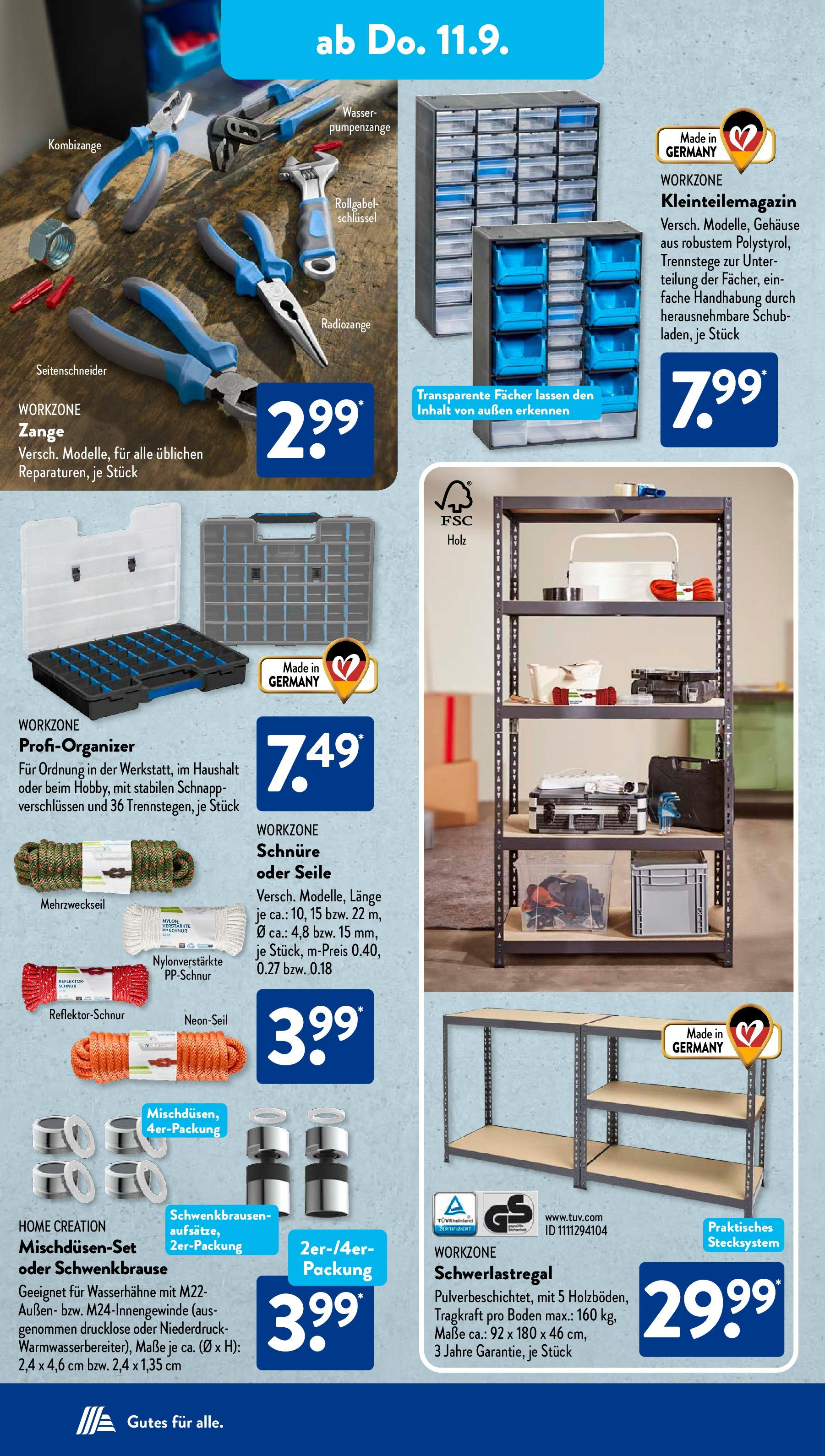 Aldi Süd - Aldi Süd: Wochenangebote (ab 07.09.2025) zum Blättern | Seite: 15 | Produkte: Wasser, Schwerlastregal, Home creation Aldi Süd - Aldi Süd: Wochenangebote (ab 07.09.2025) zum Blättern | Seite: 15 | Produkte: Wasser, Schwerlastregal, Home creation