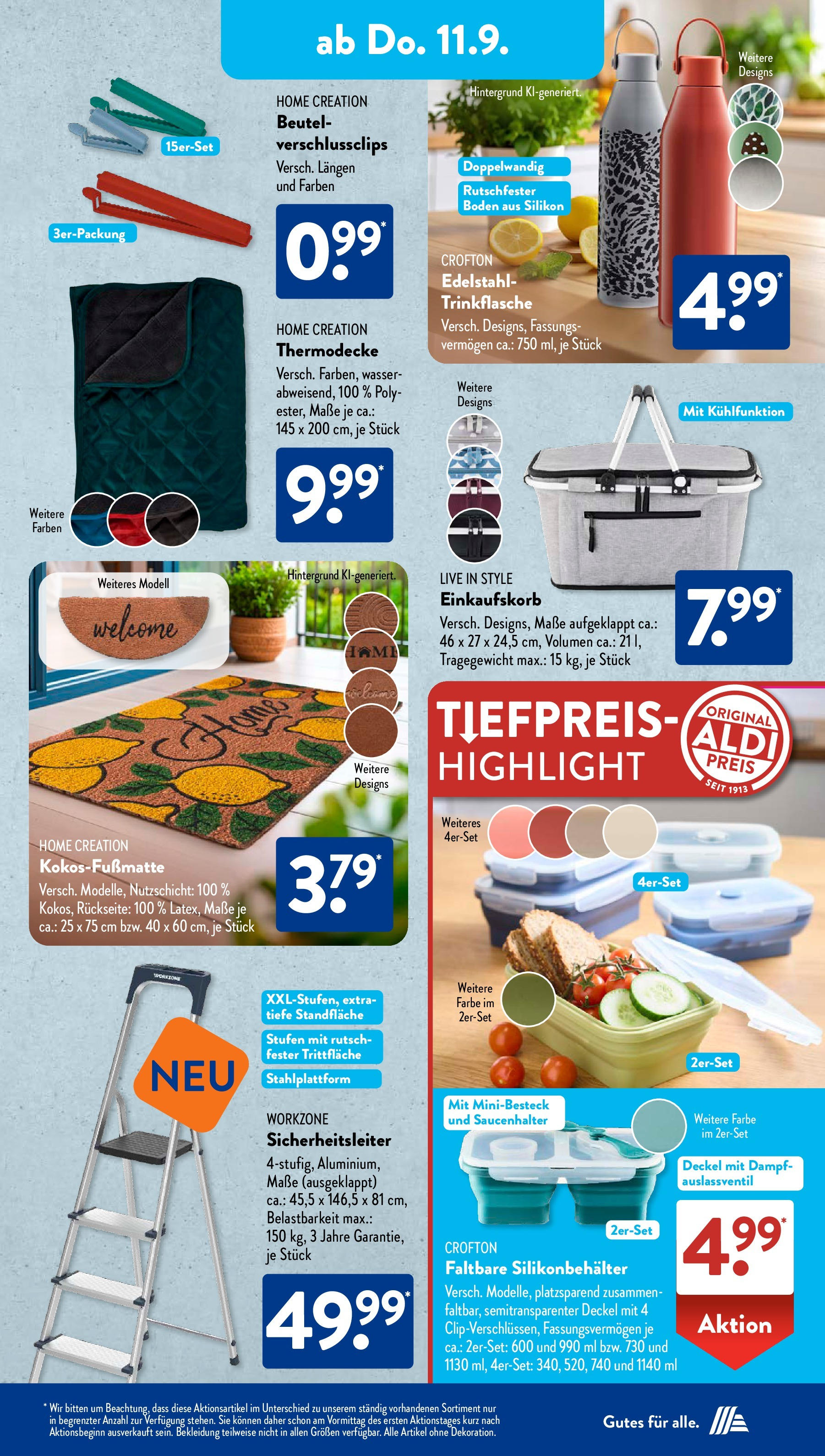 Aldi Süd - Aldi Süd: Wochenangebote (ab 07.09.2025) zum Blättern | Seite: 18 | Produkte: Wasser, Bekleidung, Home creation Aldi Süd - Aldi Süd: Wochenangebote (ab 07.09.2025) zum Blättern | Seite: 18 | Produkte: Wasser, Bekleidung, Home creation