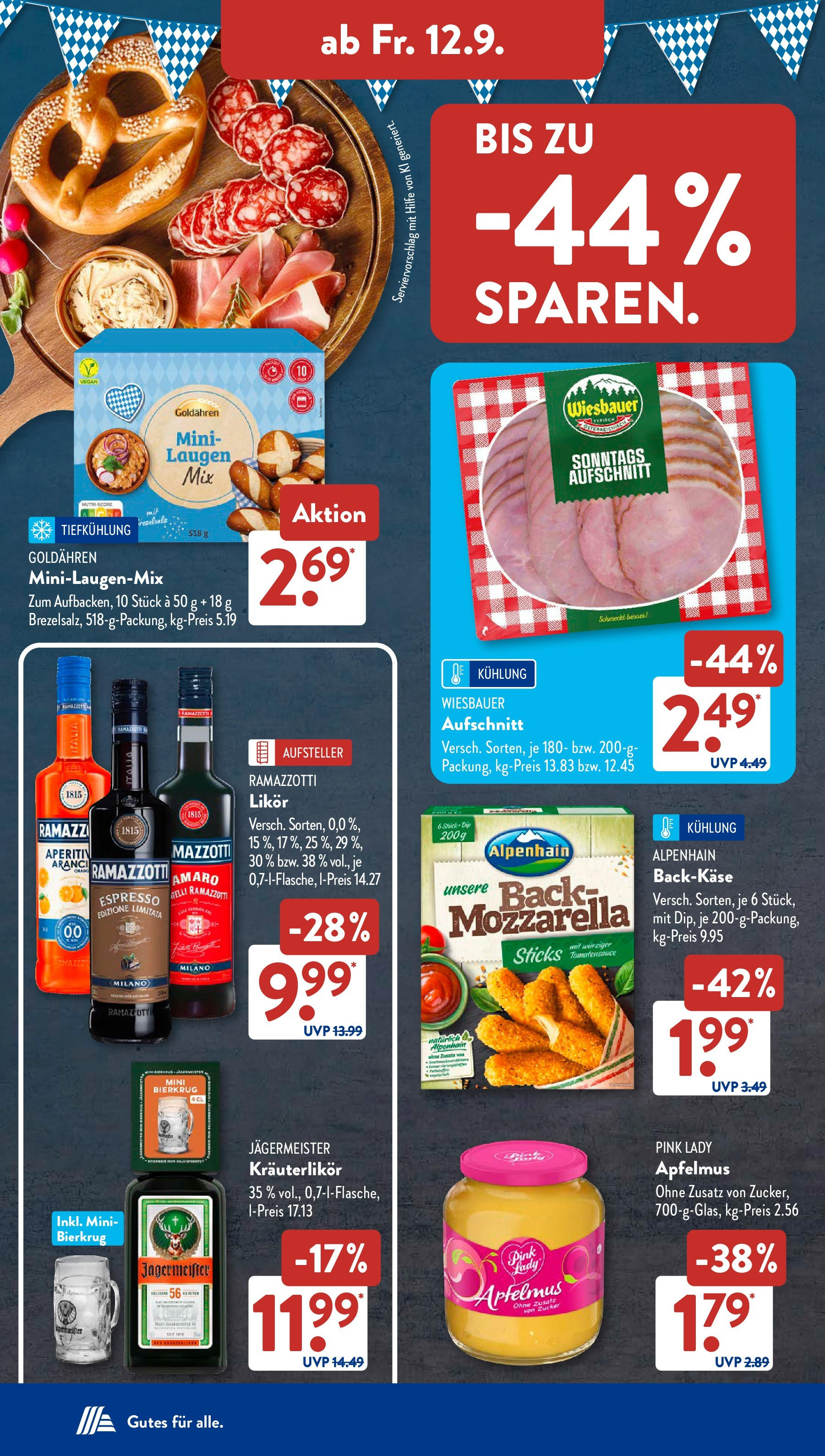 Aldi Süd - Aldi Süd: Wochenangebote (ab 07.09.2025) zum Blättern | Seite: 27 | Produkte: Mozzarella, Likör, Jägermeister, Ramazzotti Aldi Süd - Aldi Süd: Wochenangebote (ab 07.09.2025) zum Blättern | Seite: 27 | Produkte: Mozzarella, Likör, Jägermeister, Ramazzotti