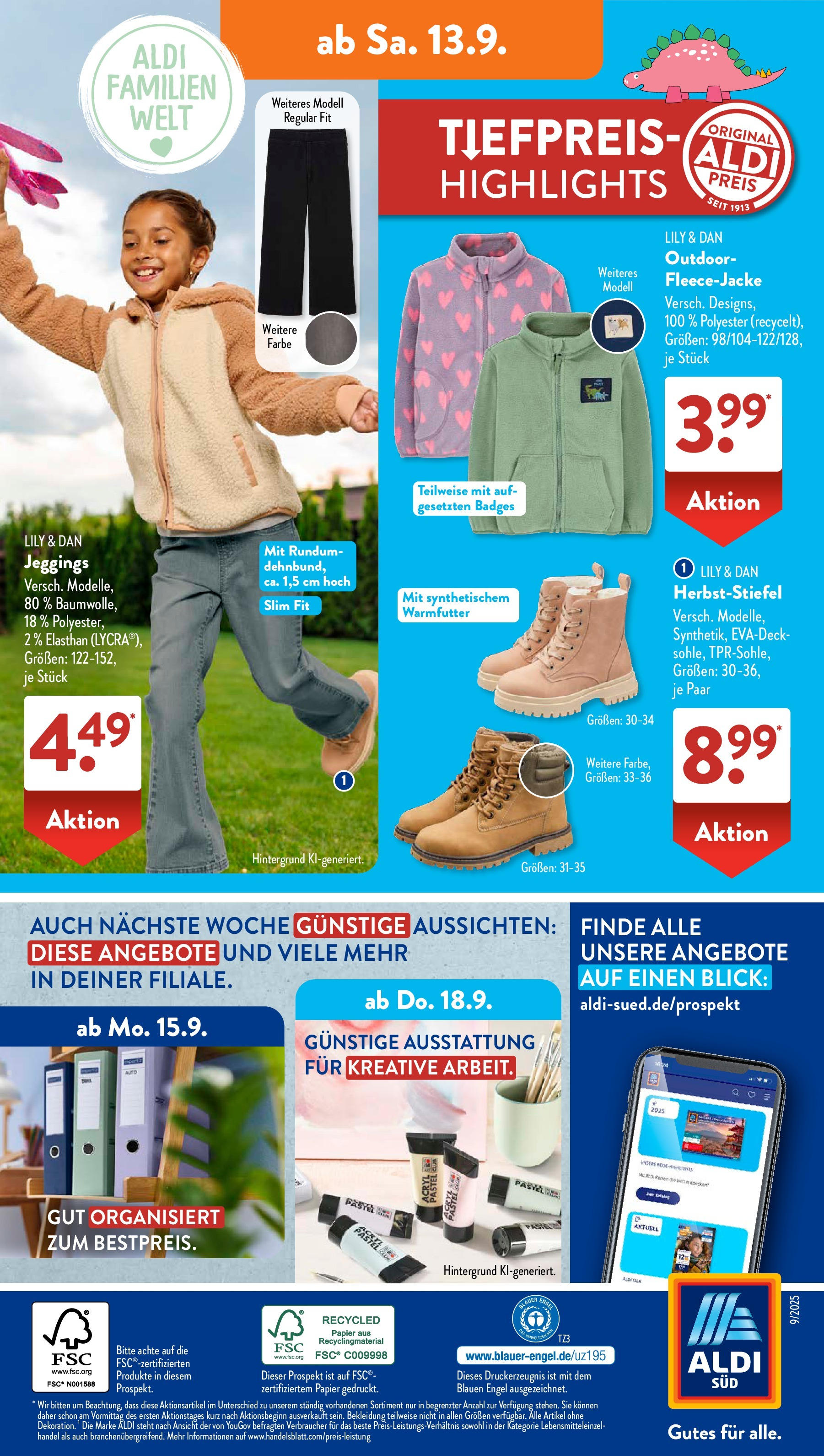 Aldi Süd - Aldi Süd: Wochenangebote (ab 07.09.2025) zum Blättern | Seite: 29 | Produkte: Bekleidung Aldi Süd - Aldi Süd: Wochenangebote (ab 07.09.2025) zum Blättern | Seite: 29 | Produkte: Bekleidung