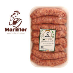 “Mariflor-Carnati gratar grosi congelati” - Rohwürste zum Braten und Grillen, gepökelt, mit Wasserzusatz, tiefgefroren