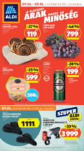 Aldi újság érvényessége 2025.09.10.-ig