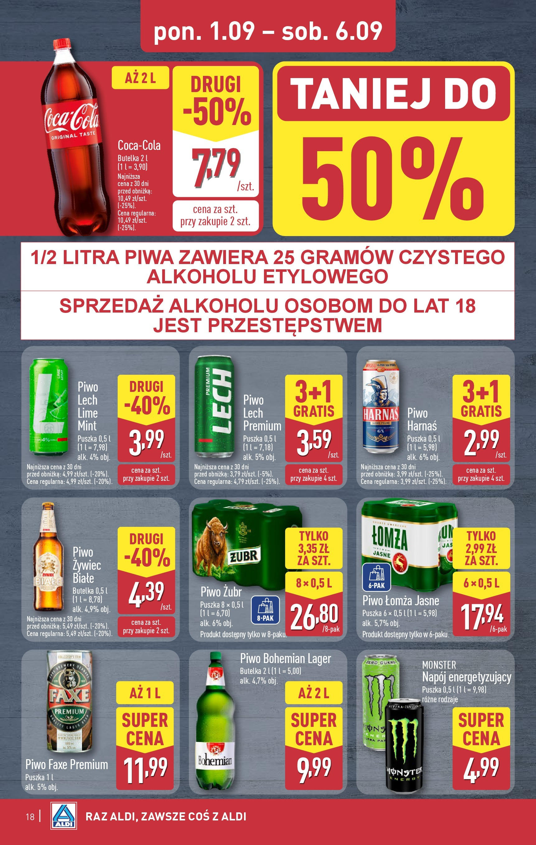 Aldi Gazetka od 01.09.2025 | Nowa PDF gazetka | Strona: 18 | Produkty: Kiełbasa śląska, Szczotka, Szampon, Body Aldi Gazetka od 01.09.2025 - Ulotka PDF, promocje | Strona: 18 | Produkty: Kiełbasa śląska, Szczotka, Szampon, Body
