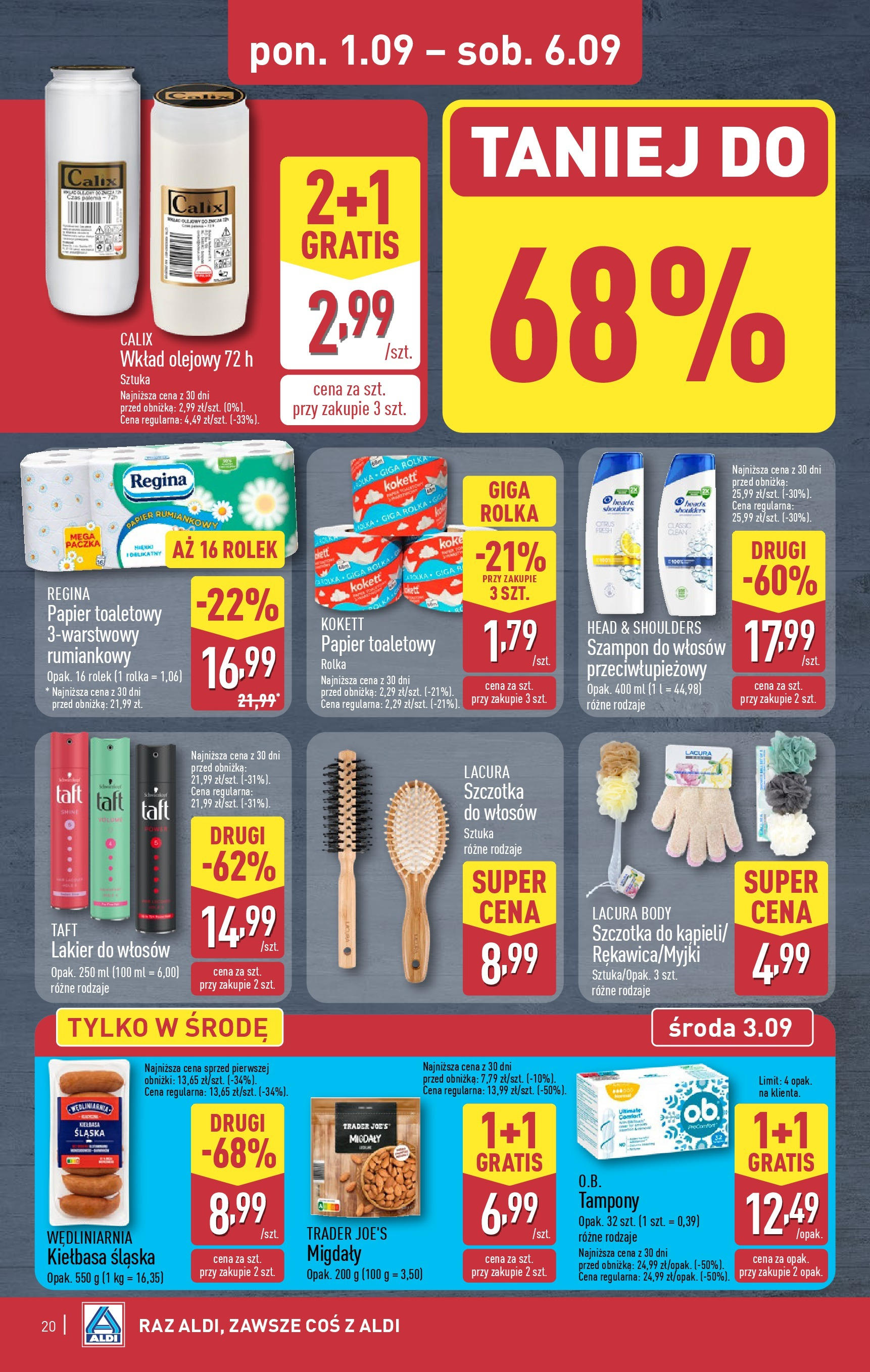 Aldi Gazetka od 01.09.2025 | Nowa PDF gazetka | Strona: 20 | Produkty: Piżama, Buty, Plecak, Tenisówki Aldi Gazetka od 01.09.2025 - Ulotka PDF, promocje | Strona: 20 | Produkty: Piżama, Buty, Plecak, Tenisówki