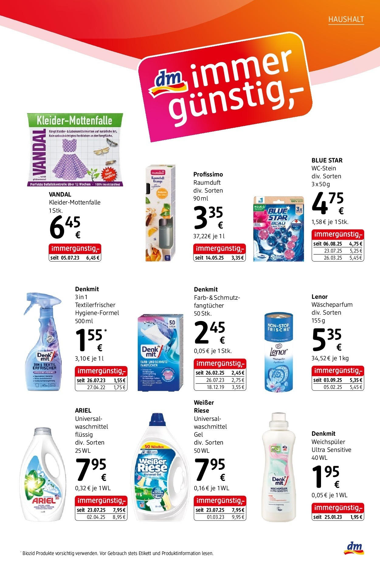 dm drogerie markt - dm: Journal September 2025 (10.09.2025) || Aktuelle Angebote | Seite: 5 | Produkte: Weichspüler, Waschmittel dm drogerie markt - dm: Journal September 2025 von 10.09.2025 - Aktuelle Angebote | Seite: 5 | Produkte: Weichspüler, Waschmittel