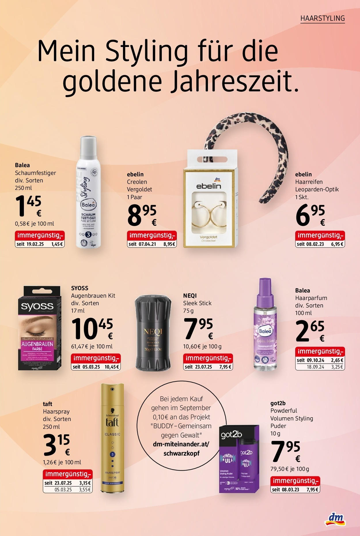 dm drogerie markt - dm: Journal September 2025 (10.09.2025) || Aktuelle Angebote | Seite: 19 | Produkte: Puder, Haarspray dm drogerie markt - dm: Journal September 2025 von 10.09.2025 - Aktuelle Angebote | Seite: 19 | Produkte: Puder, Haarspray