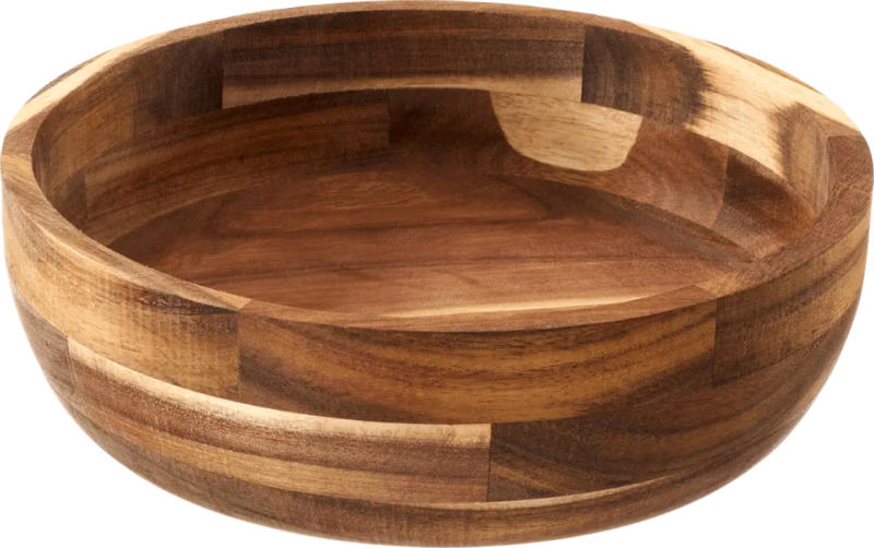 dm home Schale aus Holz, natur (24,5x24,5x9,5 cm)