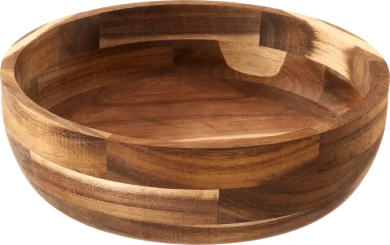 dm home Schale aus Holz, natur (24,5x24,5x9,5 cm)