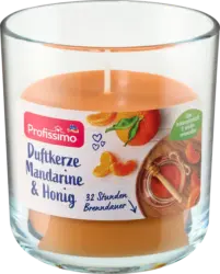 Profissimo Duftkerze im Glas Mandarine & Honig