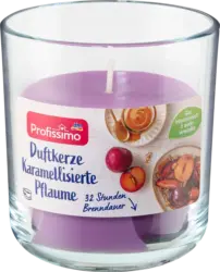 Profissimo Duftkerze im Glas karamellisierte Pflaume