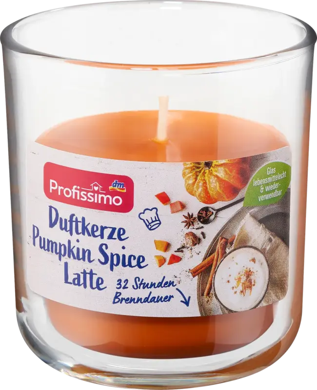 Profissimo Duftkerze im Glas Pumpkin Spice Latte