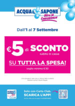Acqua & Sapone Dall' 1 al 7 settembre - al 07.09.2025