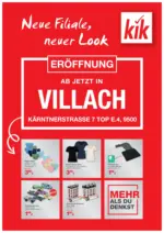 KiK KiK: Neueröffnung Villach - bis 07.09.2025