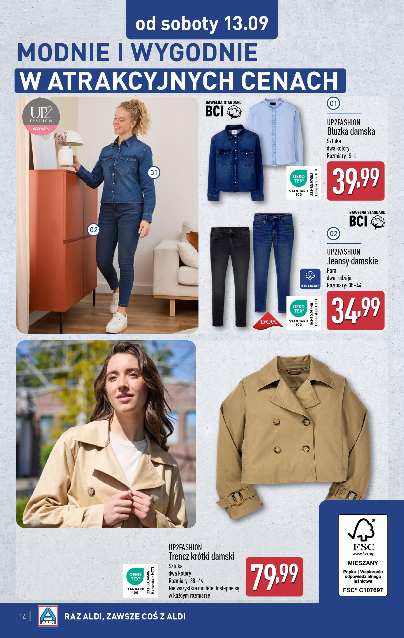 Aldi Gazetka - Hity od Środy i od Soboty od 10.09.2025 - Ulotka PDF, promocje | Strona: 14 | Produkty: Bluzka