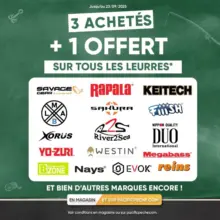 3 Leurres achetés + 1 OFFERT !