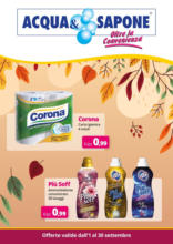 Offerte valide dall’1 al 30 settembre