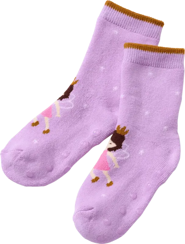 ALANA ABS Socken mit Feen-Motiv, lila, Gr. 23/26
