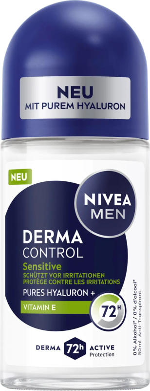 NIVEA MEN Antitranspirant Deo Roll-on Derma Control Sensitive