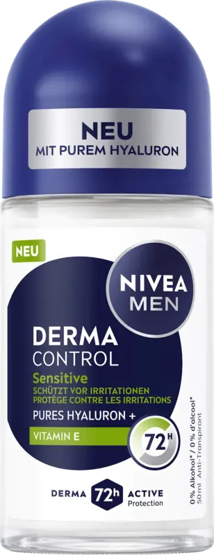 NIVEA MEN Antitranspirant Deo Roll-on Derma Control Sensitive
