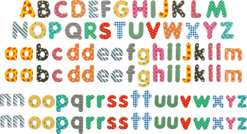 TALENTUS Maгнитни букви 100 бр.