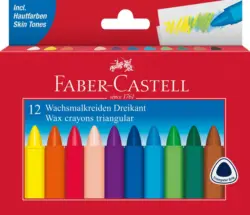 Faber Castell Пастели восъчни, 12 цвята