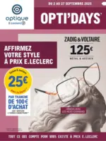 E.Leclerc Optique Optidays Rentree - au 27.09.2025