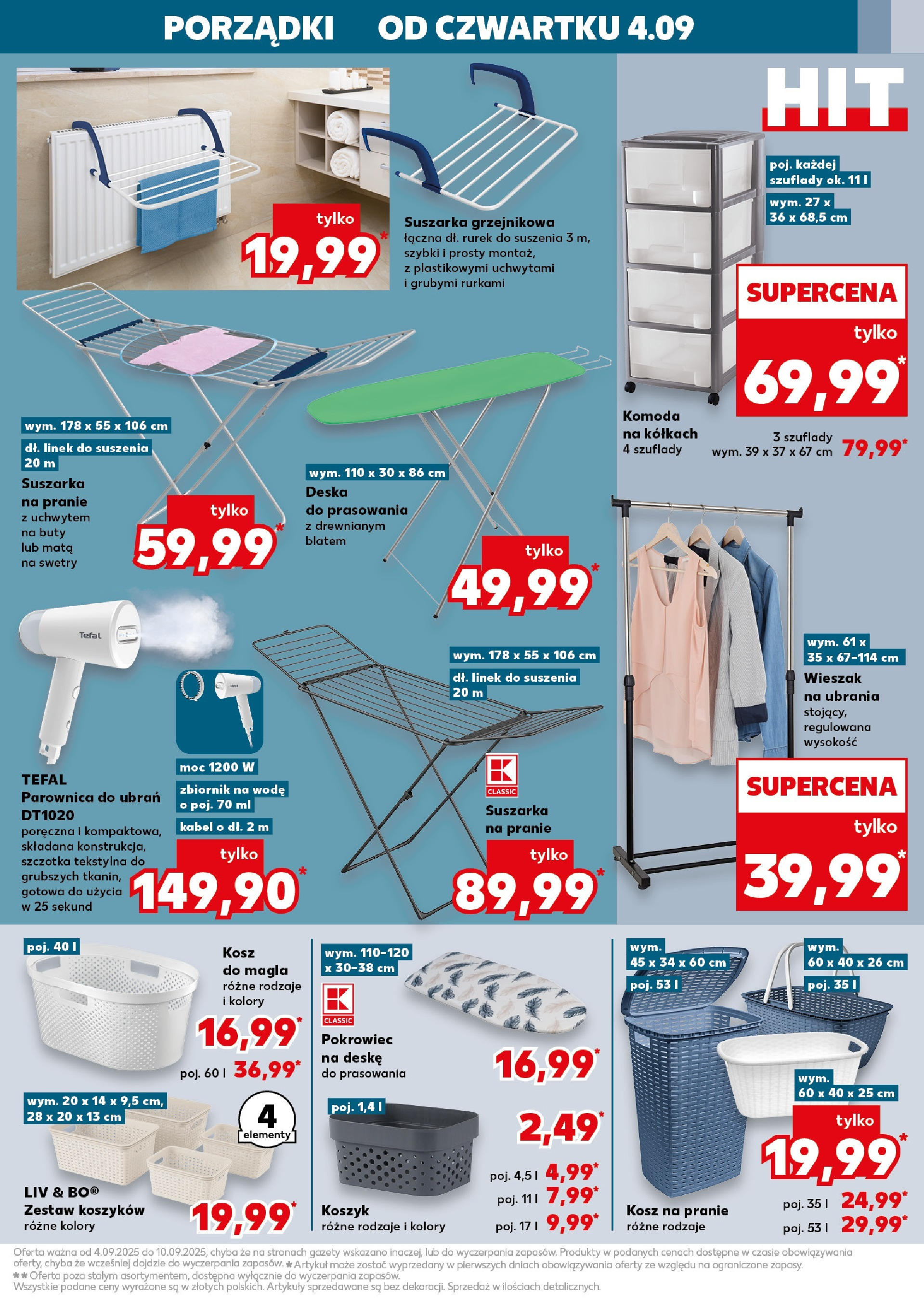 Kaufland gazetka - Mega okazje (04.09.2025) - od jutra | Strona: 11 | Produkty: Ubrania, Komoda, Wieszak, Kosz na pranie Kaufland gazetka - Mega okazje od 04.09.2025 - od jutra PDF | Strona: 11 | Produkty: Ubrania, Komoda, Wieszak, Kosz na pranie