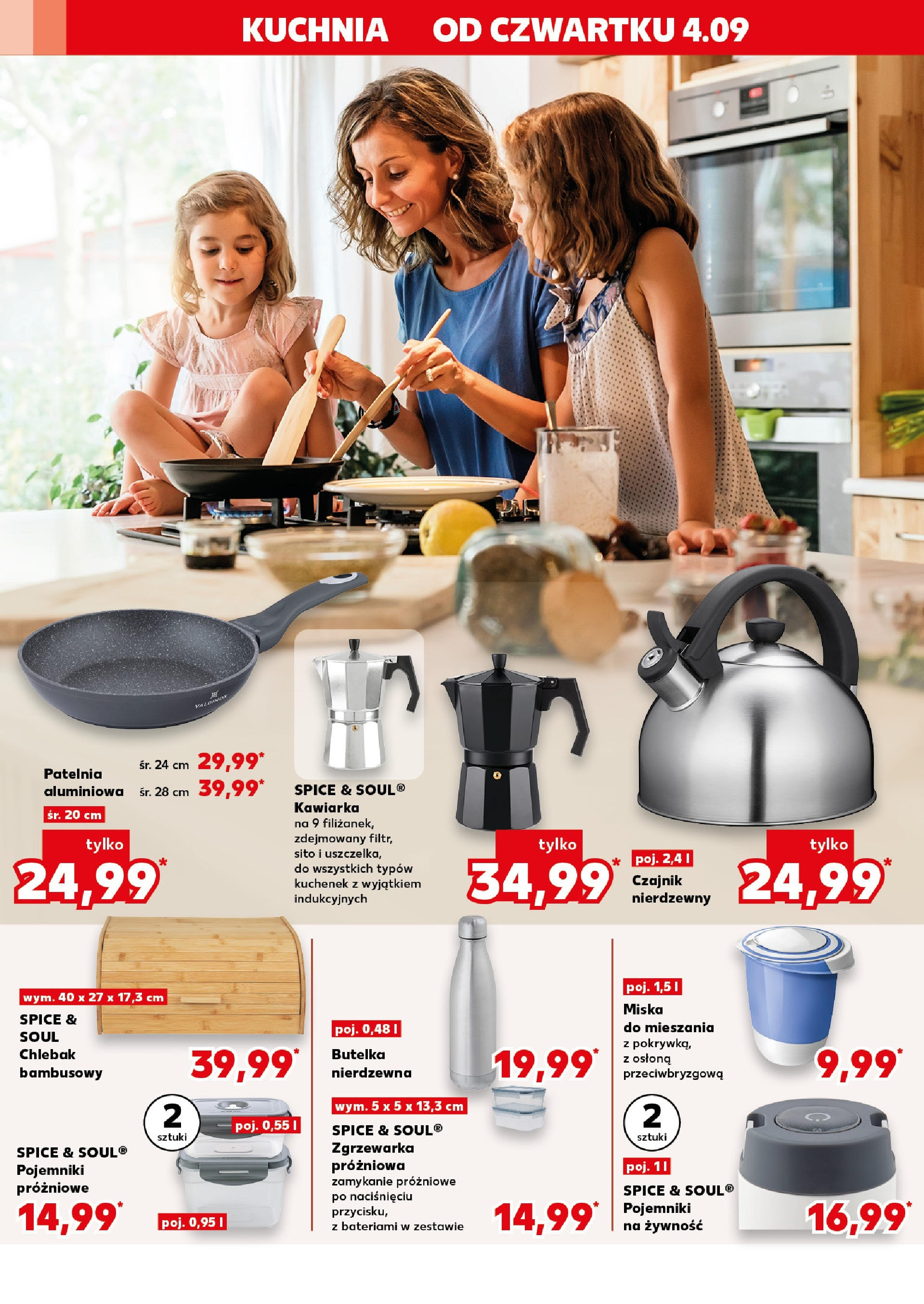 Kaufland gazetka - Mega okazje (04.09.2025) - od jutra | Strona: 12 | Produkty: Czajnik, Kawiarka, Patelnia Kaufland gazetka - Mega okazje od 04.09.2025 - od jutra PDF | Strona: 12 | Produkty: Czajnik, Kawiarka, Patelnia