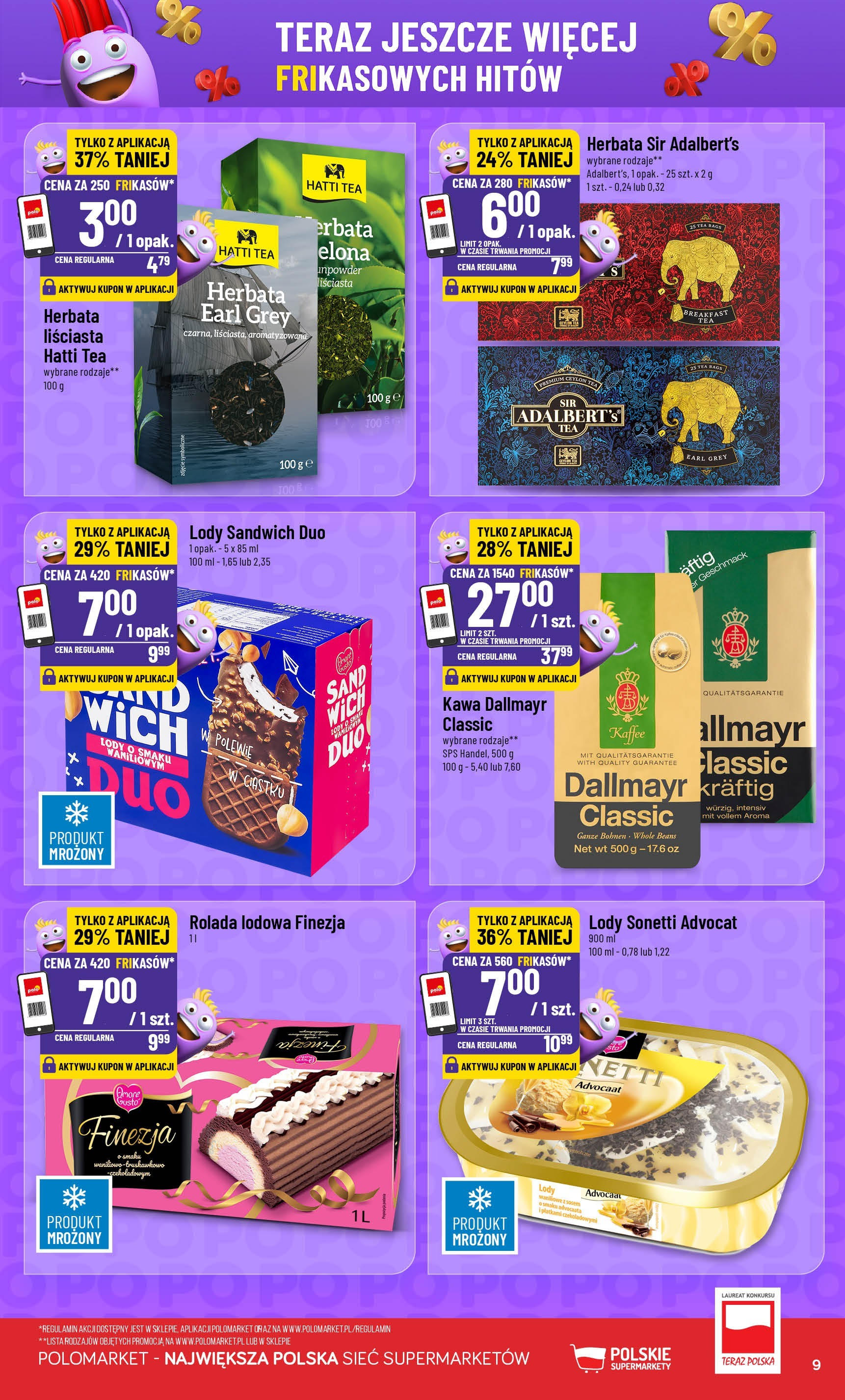 POLOmarket gazetka od jutra (03.09.2025) | Nowa PDF | Strona: 9 | Produkty: Herbata liściasta, Sandwich, Lody waniliowe, Herbata POLOmarket gazetka od jutra (03.09.2025) - Nowa PDF | Strona: 9 | Produkty: Herbata liściasta, Sandwich, Lody waniliowe, Herbata
