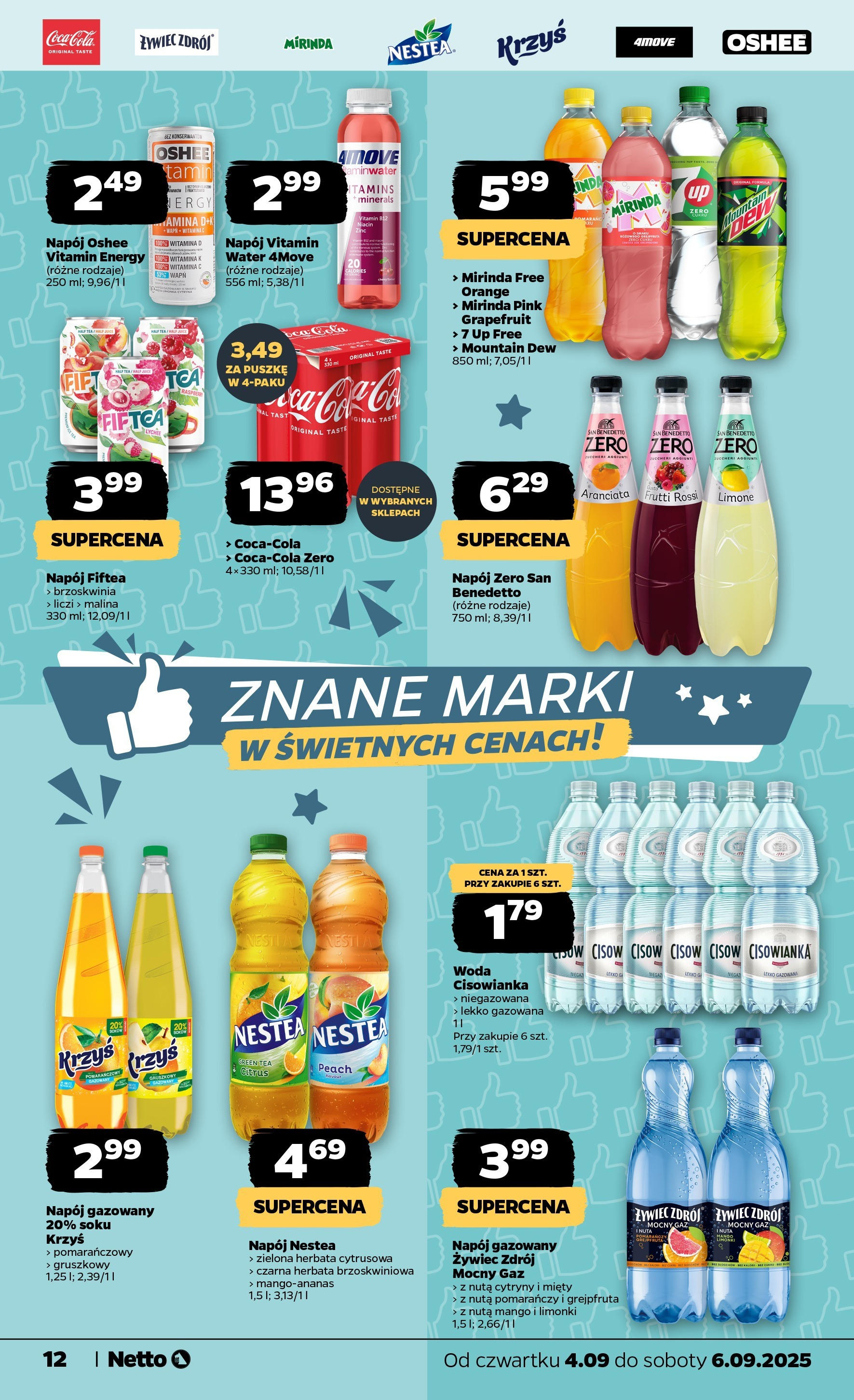 Netto gazetka - Spożywcza od 04.09.2025 | Promocje | Strona: 12 | Produkty: Mango, Brzoskwinia, Malina, Herbata Netto gazetka - Spożywcza od 04.09.2025 - Aktualne promocje | Strona: 12 | Produkty: Mango, Brzoskwinia, Malina, Herbata