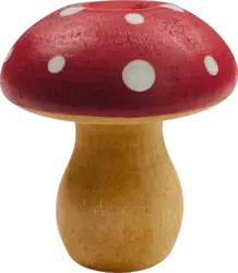 Dekorieren & Einrichten Holzpilz klein, rot