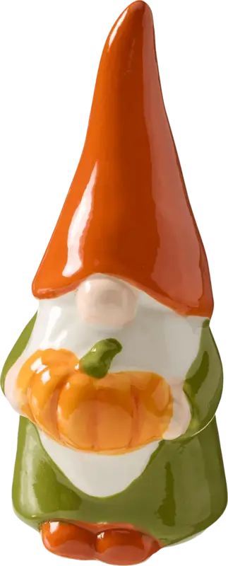 Dekorieren & Einrichten Keramikwichtel mit Kürbis, orange-grün