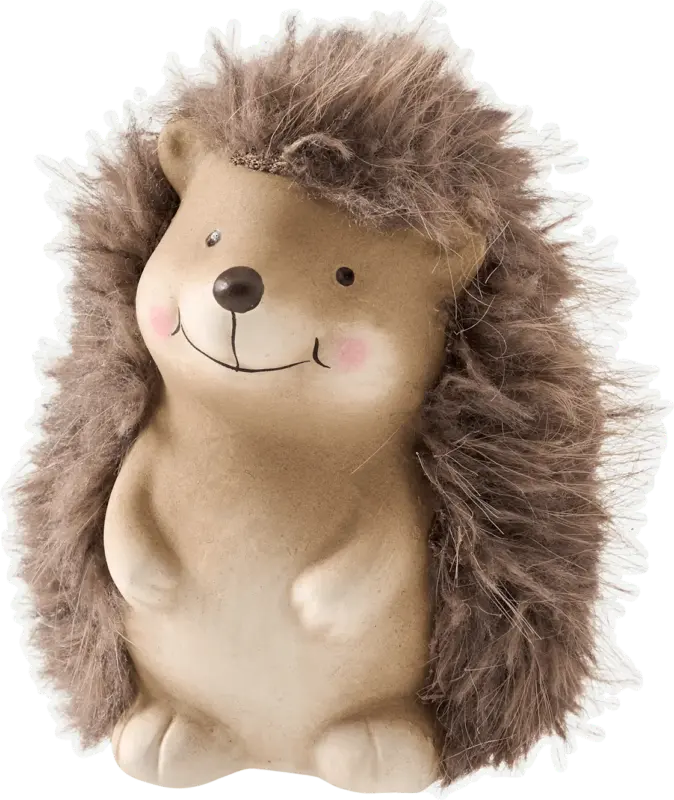 Dekorieren & Einrichten Keramikigel Max mit Fell (10 cm)